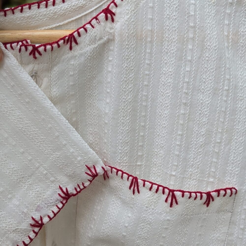 Embroidered Cotton Lawn Shirt - Image 4