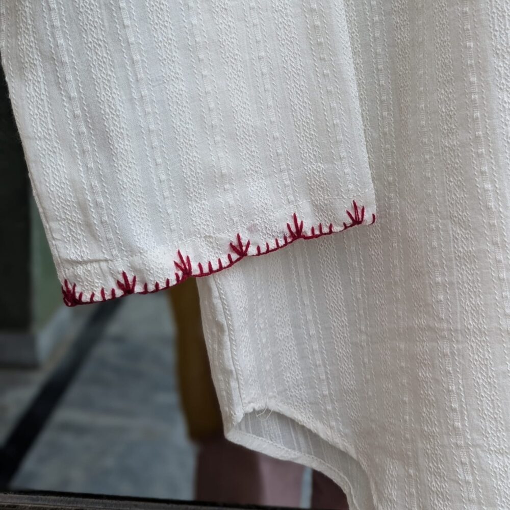 Embroidered Cotton Lawn Shirt - Image 3